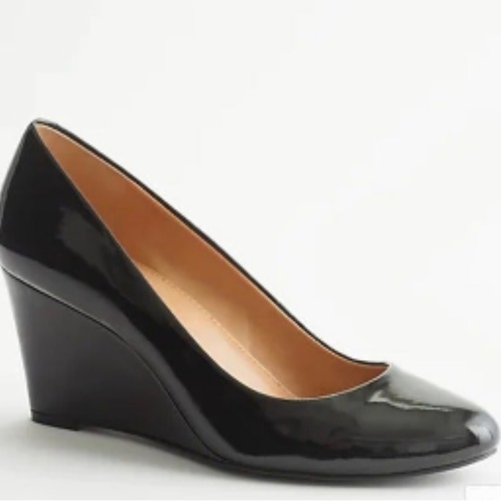 J. Crew Factory Sylvia Wedges In Black